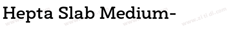 Hepta Slab Medium字体转换